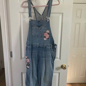 Torrid Overalls with Floral Embroidery